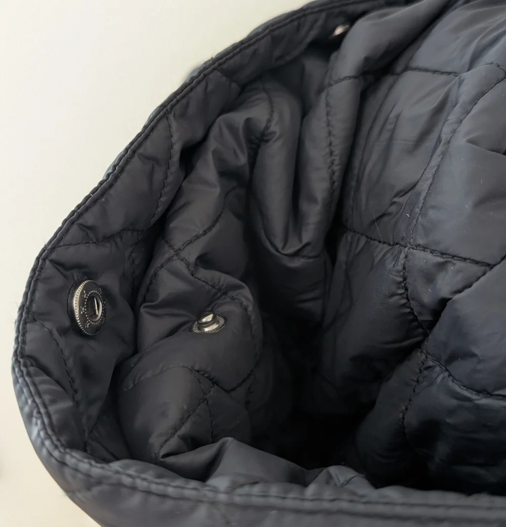 Aritzia TNA Zipper Front Hooded Down Fill Wool Trim Waterproof Puffer Jacket - Picture 7 of 12